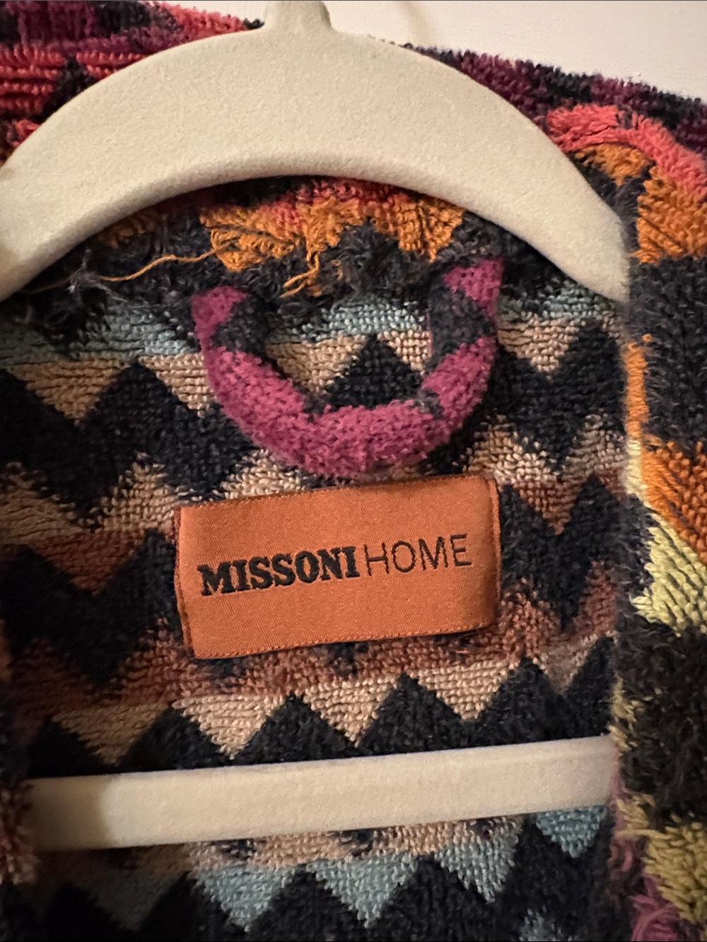 Missoni Home Multicolor Zigzag Robe with Bold Stripes - Picture 2 of 3